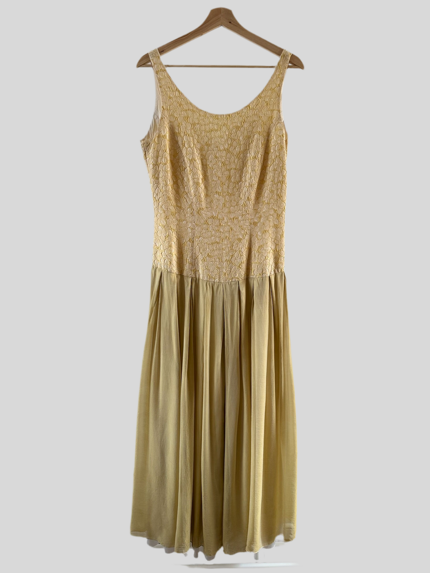 VINTAGE Drop Waist Silk Dress