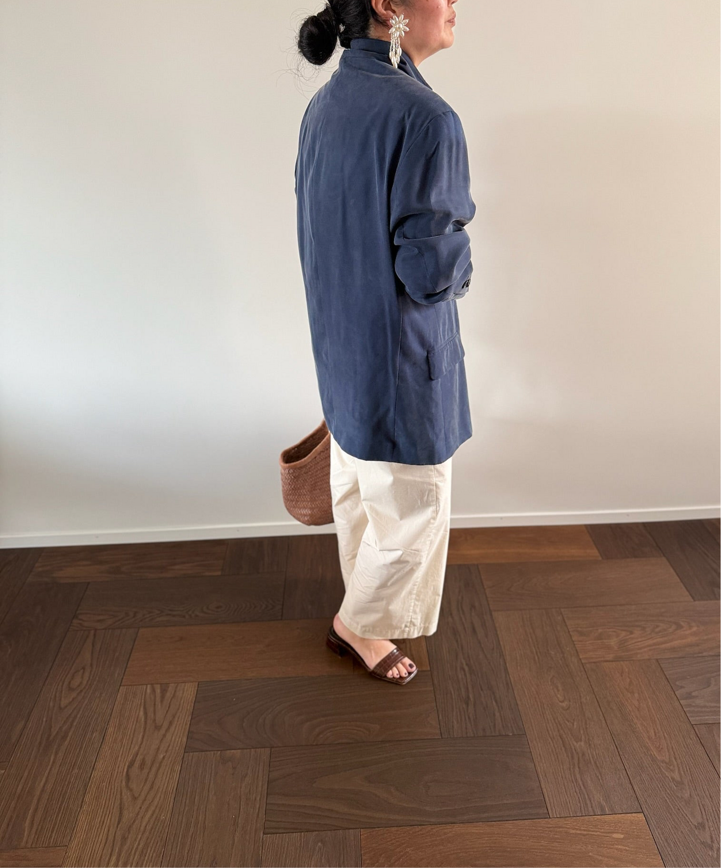 VINTAGE Silk Oversized Blazer