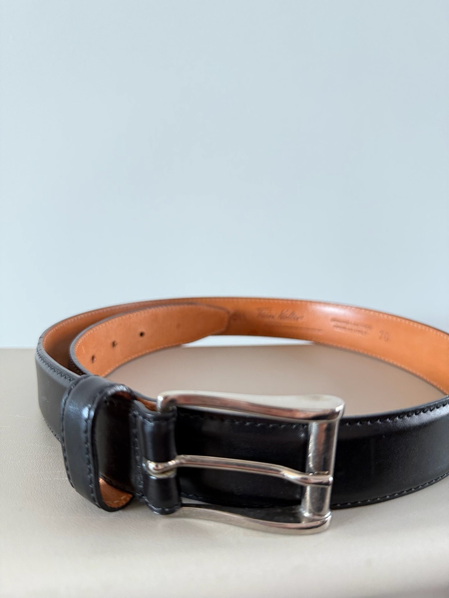 VINTAGE Italian Leather Belt