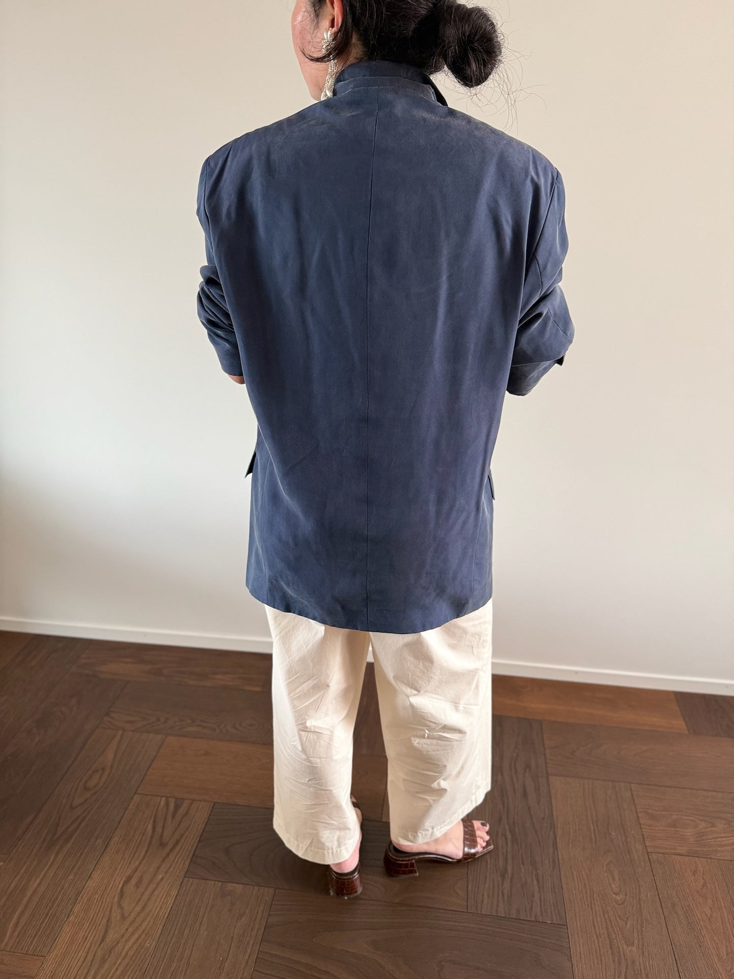 VINTAGE Silk Oversized Blazer