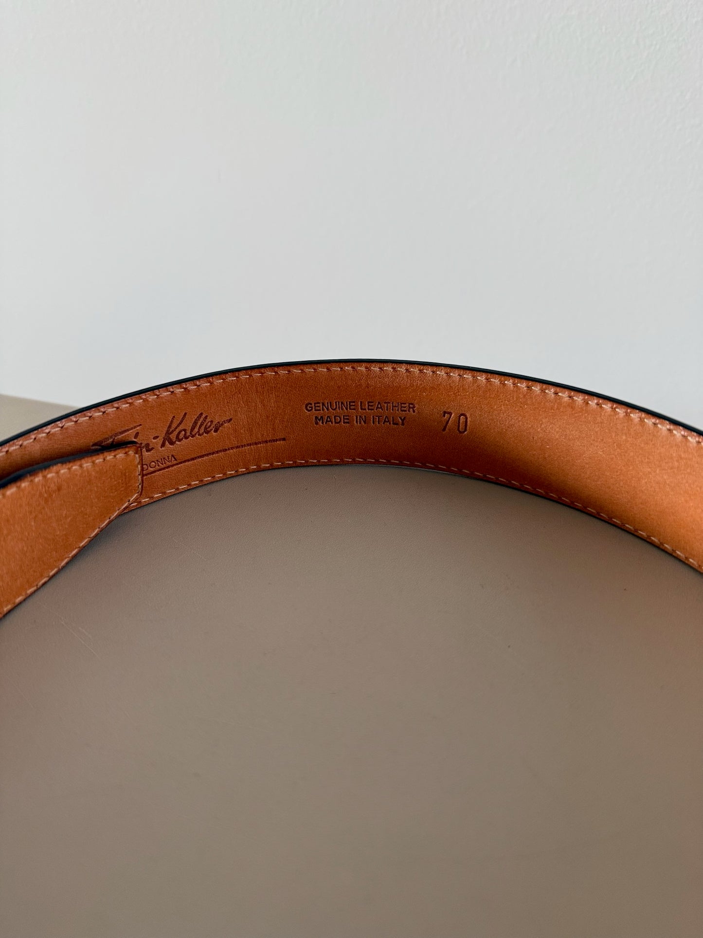 VINTAGE Italian Leather Belt