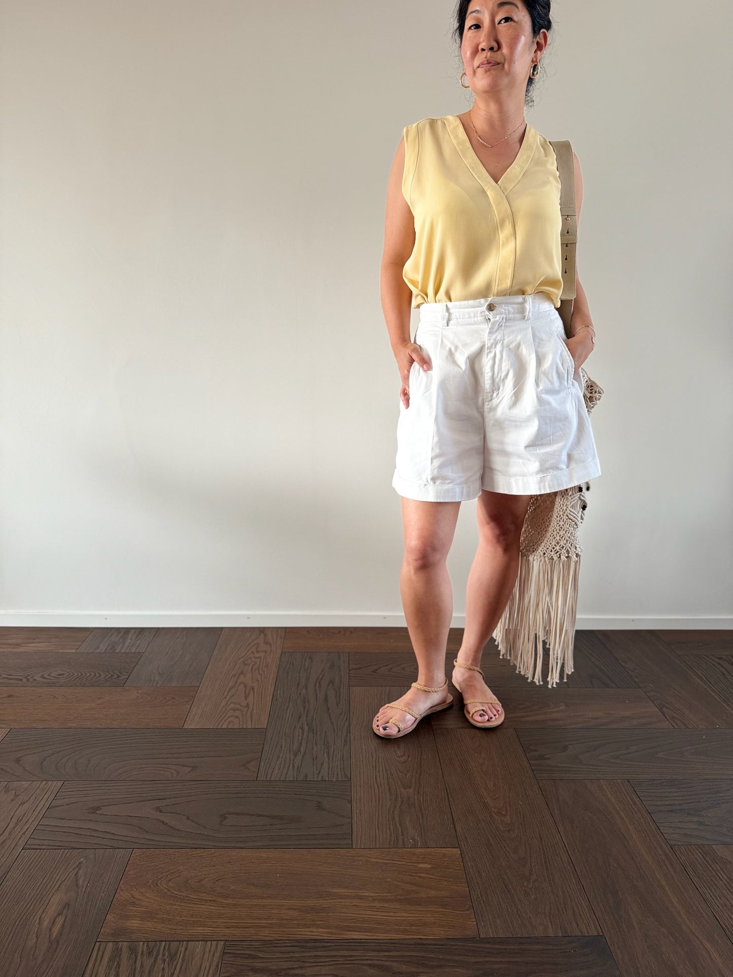 VINTAGE White Mom Shorts