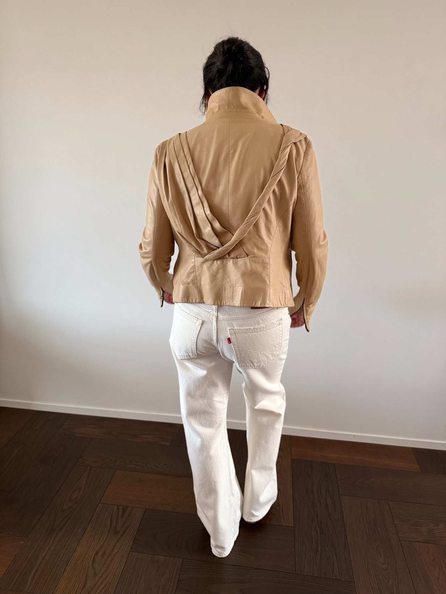 PRADA Vintage Y2K Leather Moto Jacket