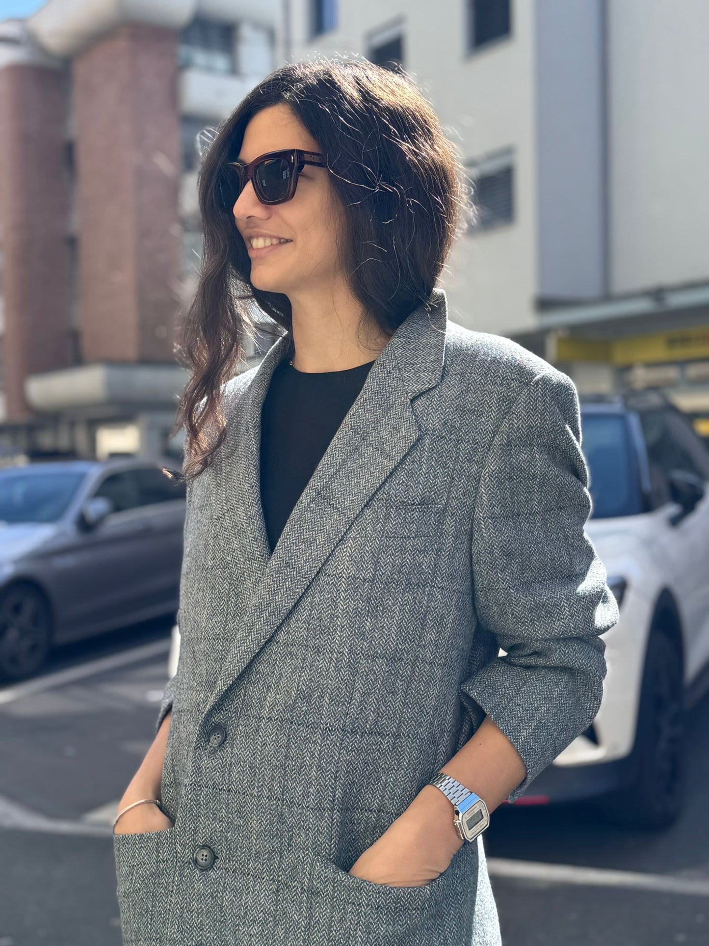 VINTAGE Wool Tweed Blazer