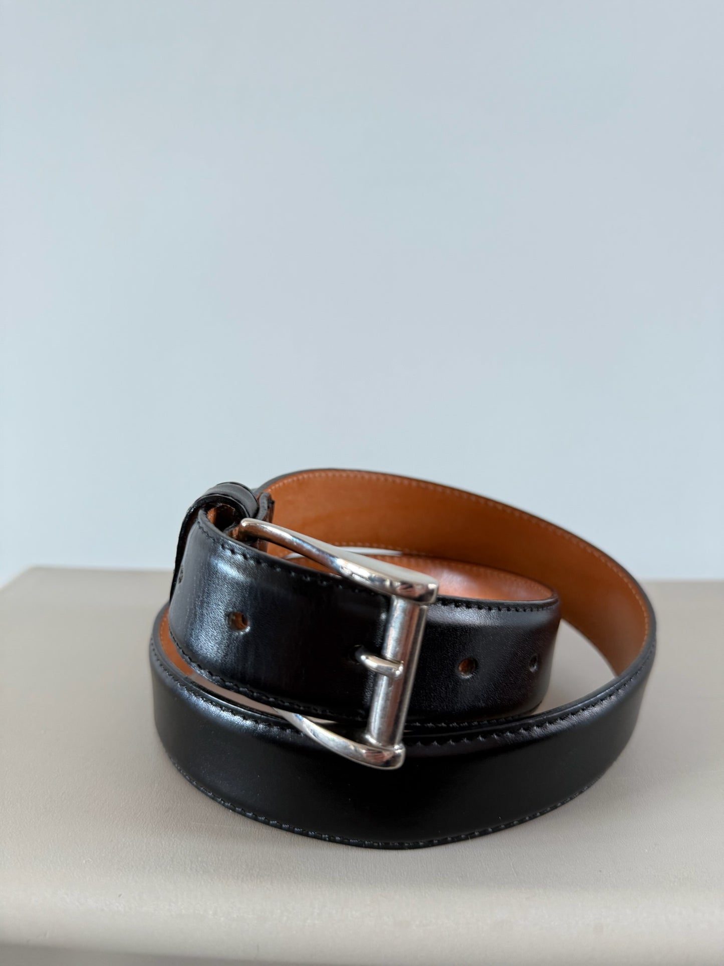 VINTAGE Italian Leather Belt