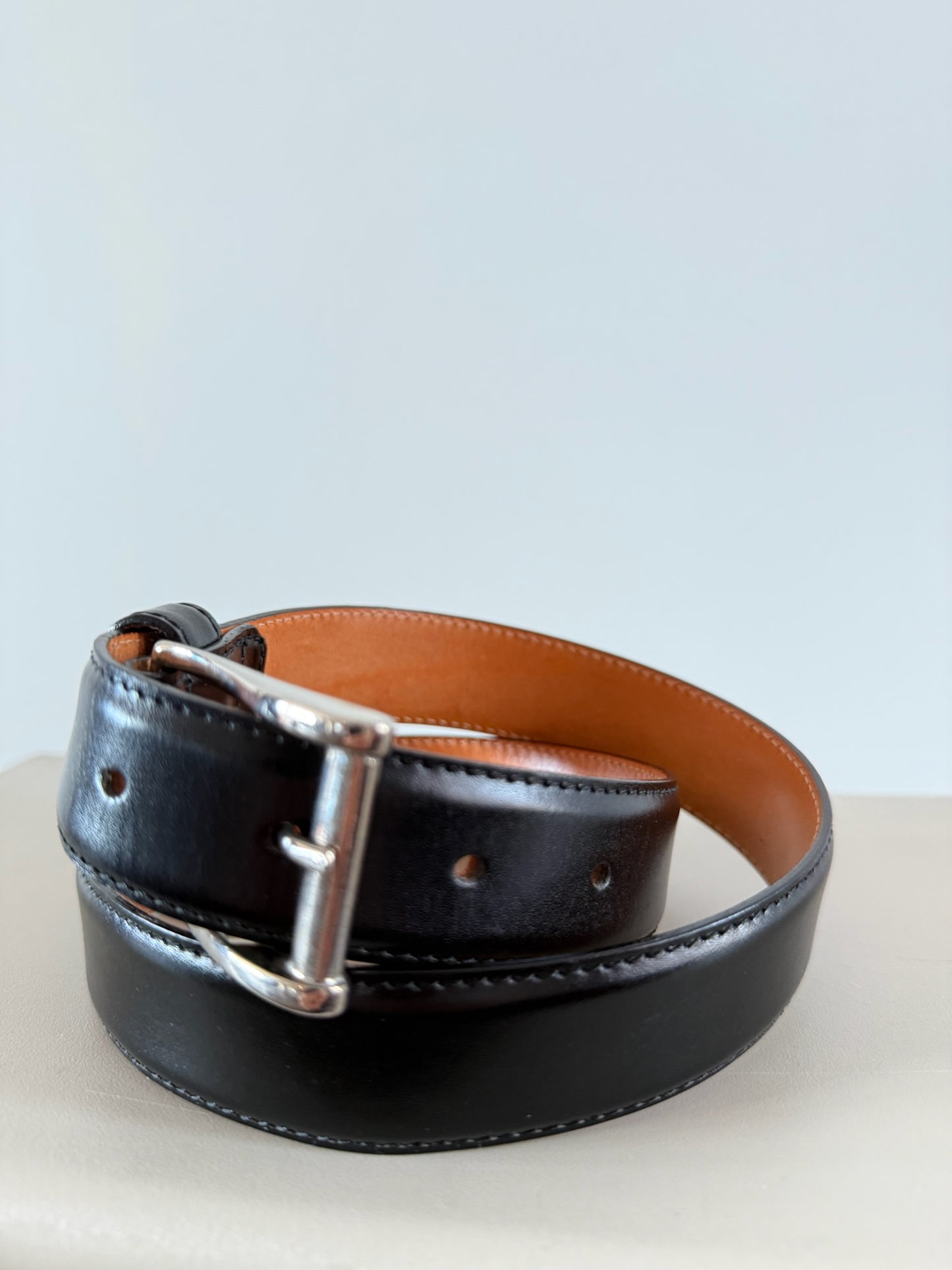 VINTAGE Italian Leather Belt