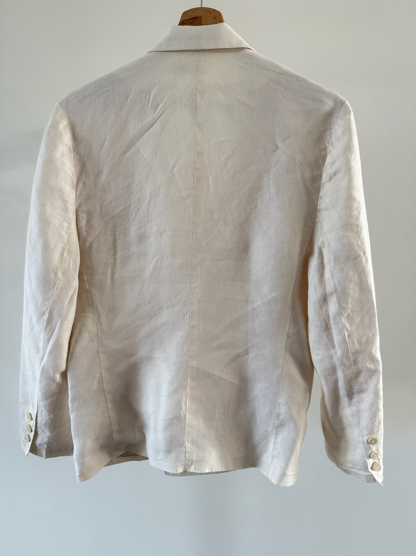 VINTAGE Double-breasted Linen Blazer