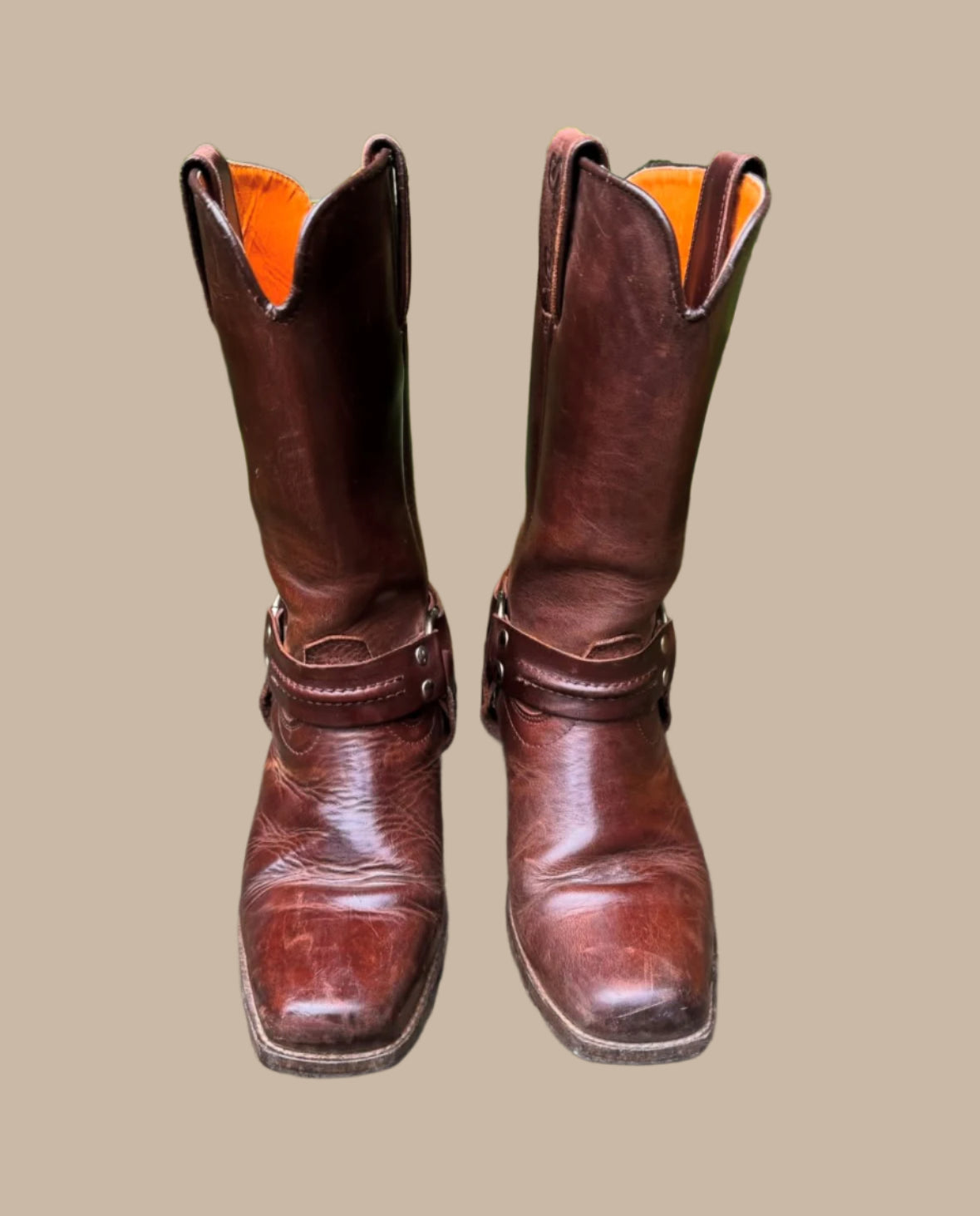 VINTAGE Motorcycle Harness Boots