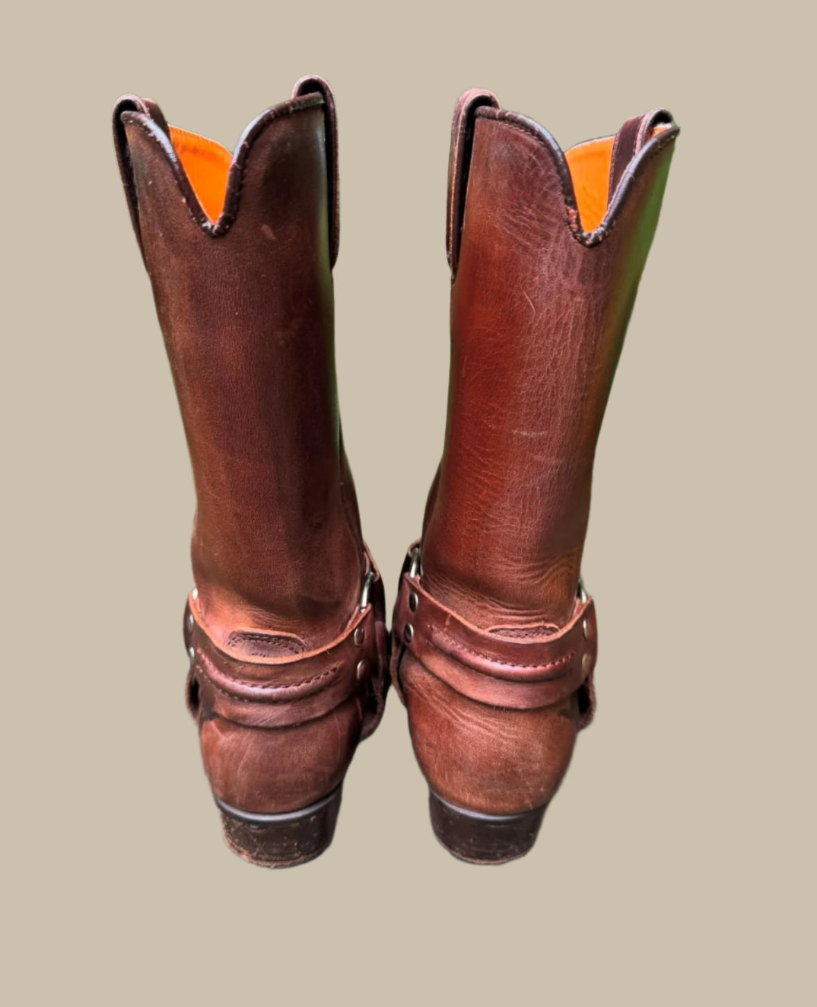 VINTAGE Motorcycle Harness Boots