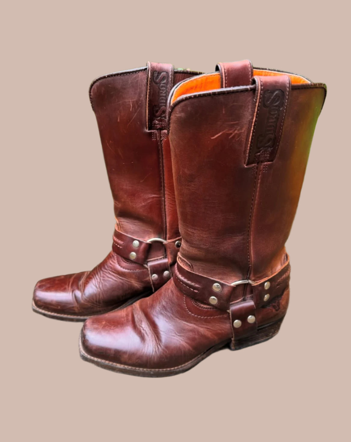 VINTAGE Motorcycle Harness Boots