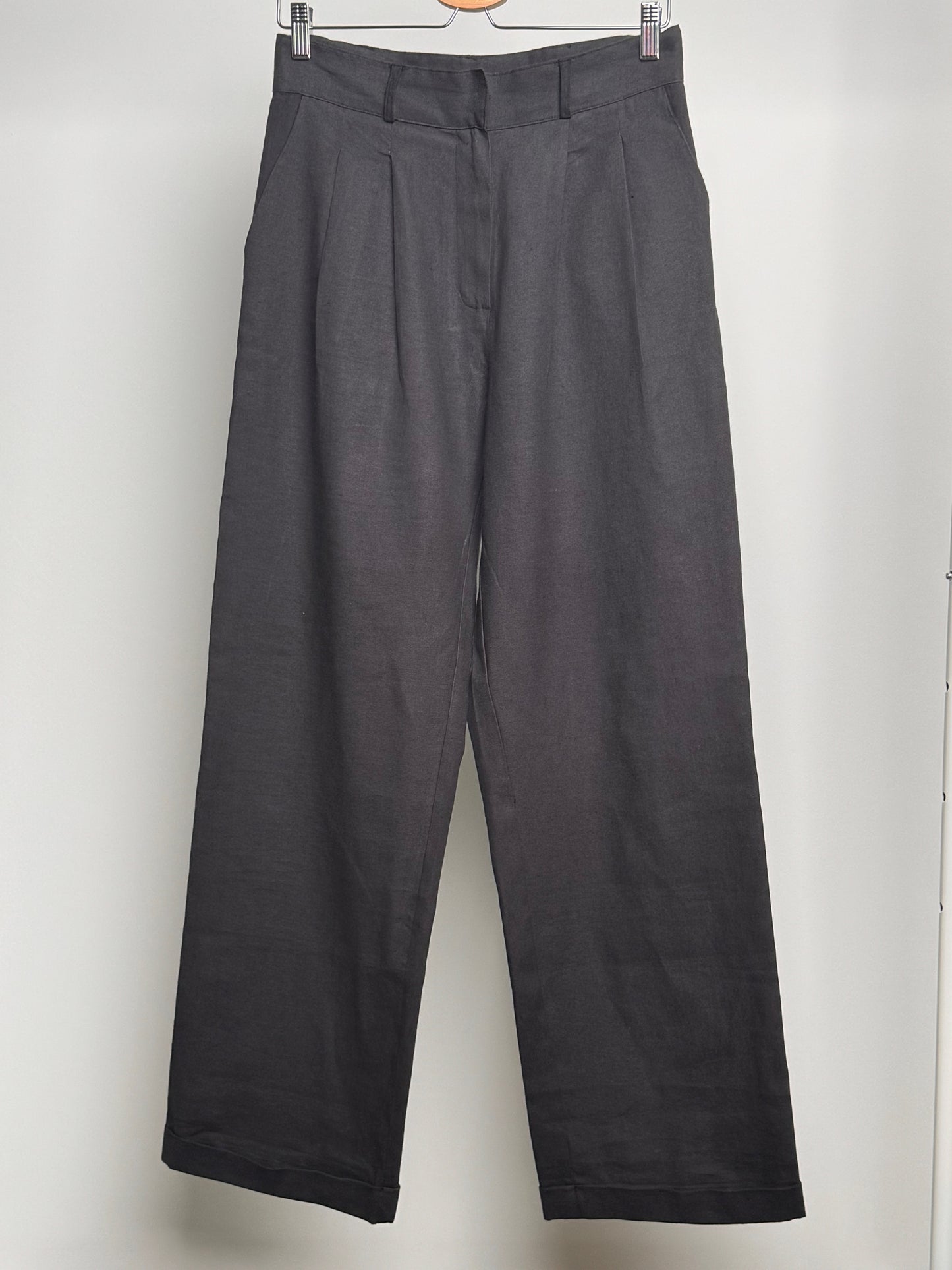 BASERANGE Linen Wide Leg Trousers