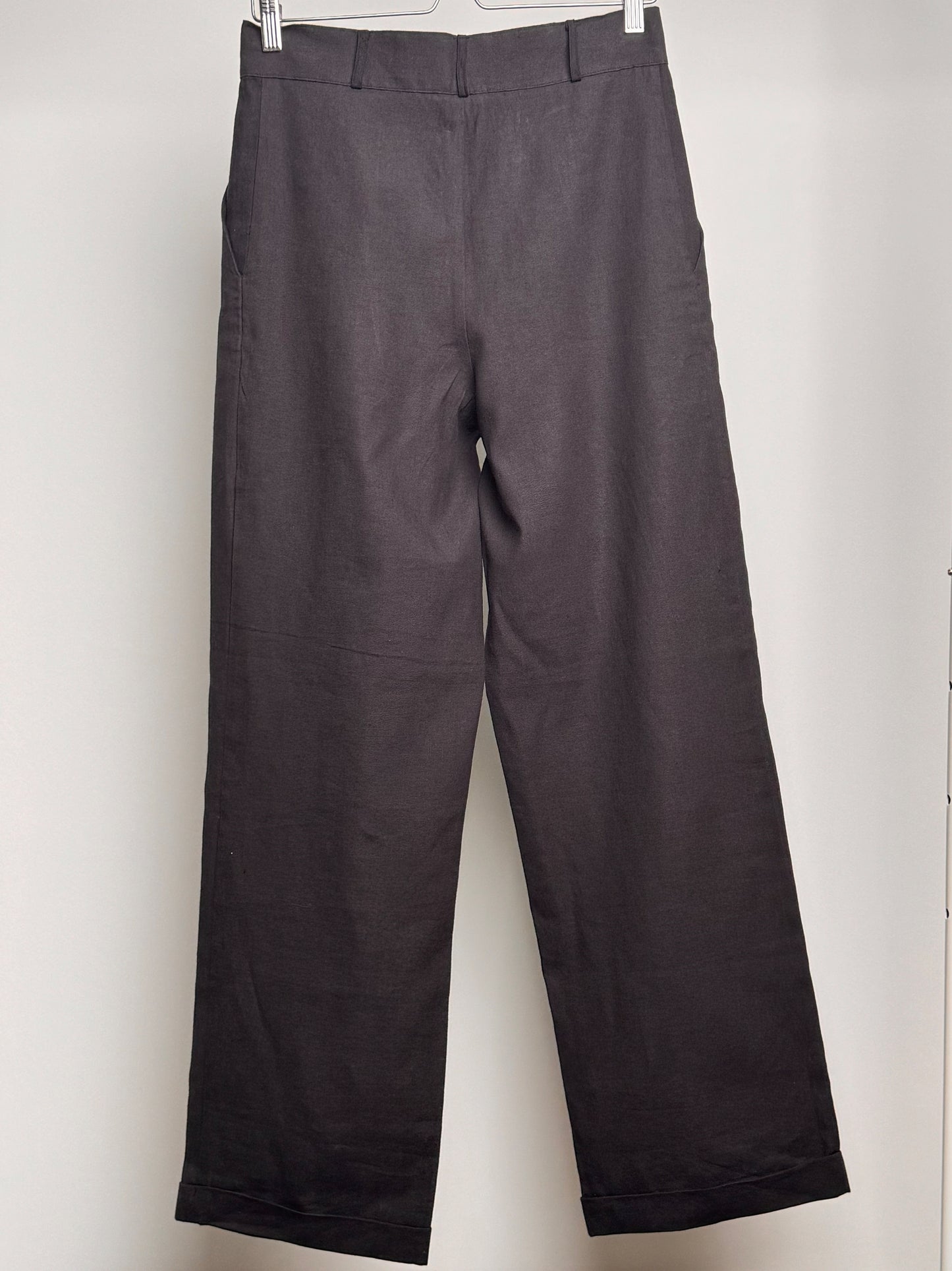 BASERANGE Linen Wide Leg Trousers
