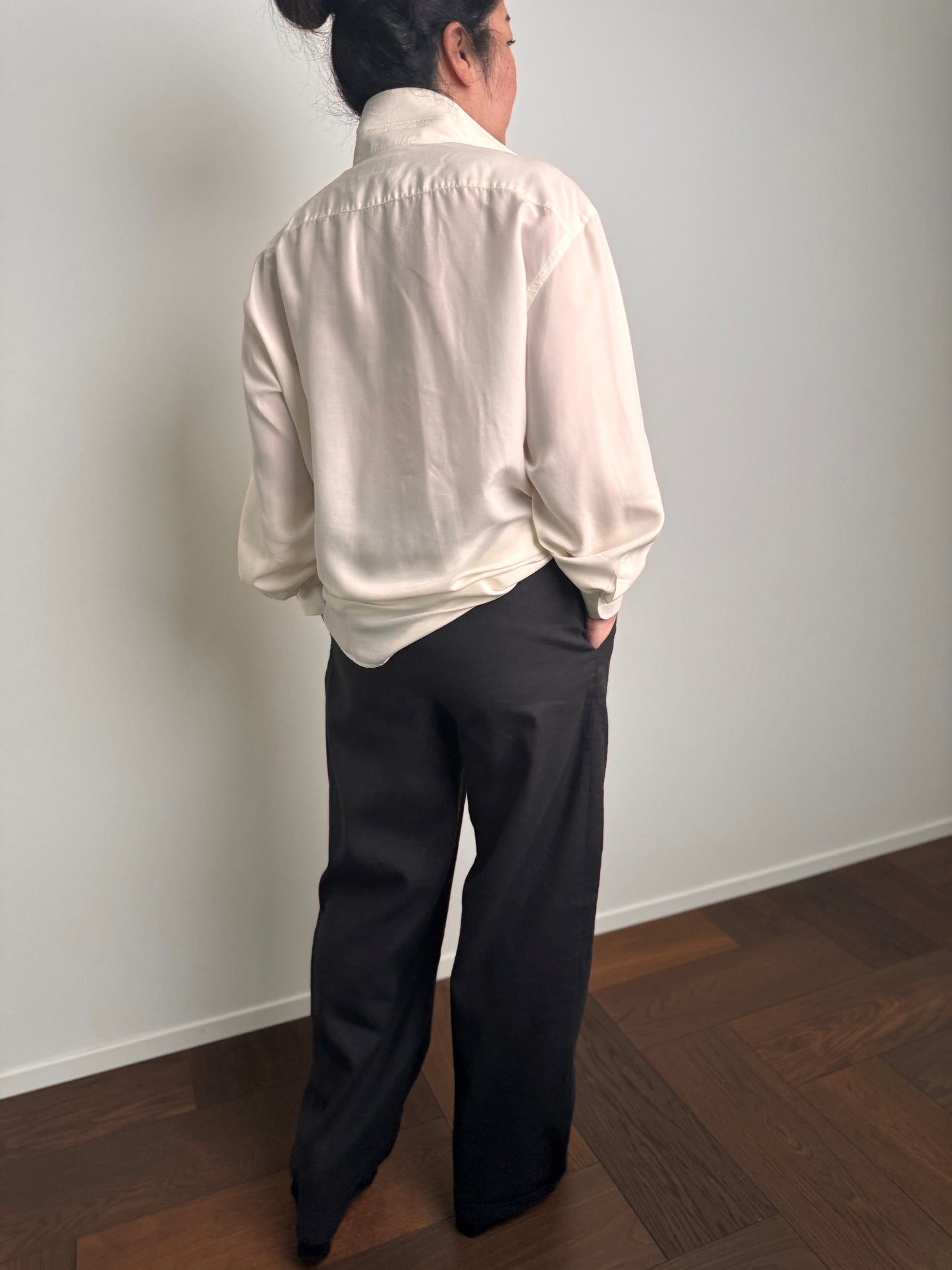 BASERANGE Linen Wide Leg Trousers