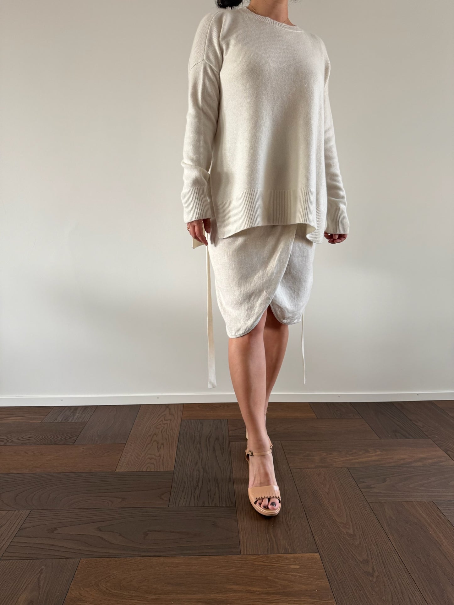 VINTAGE Linen Skirt