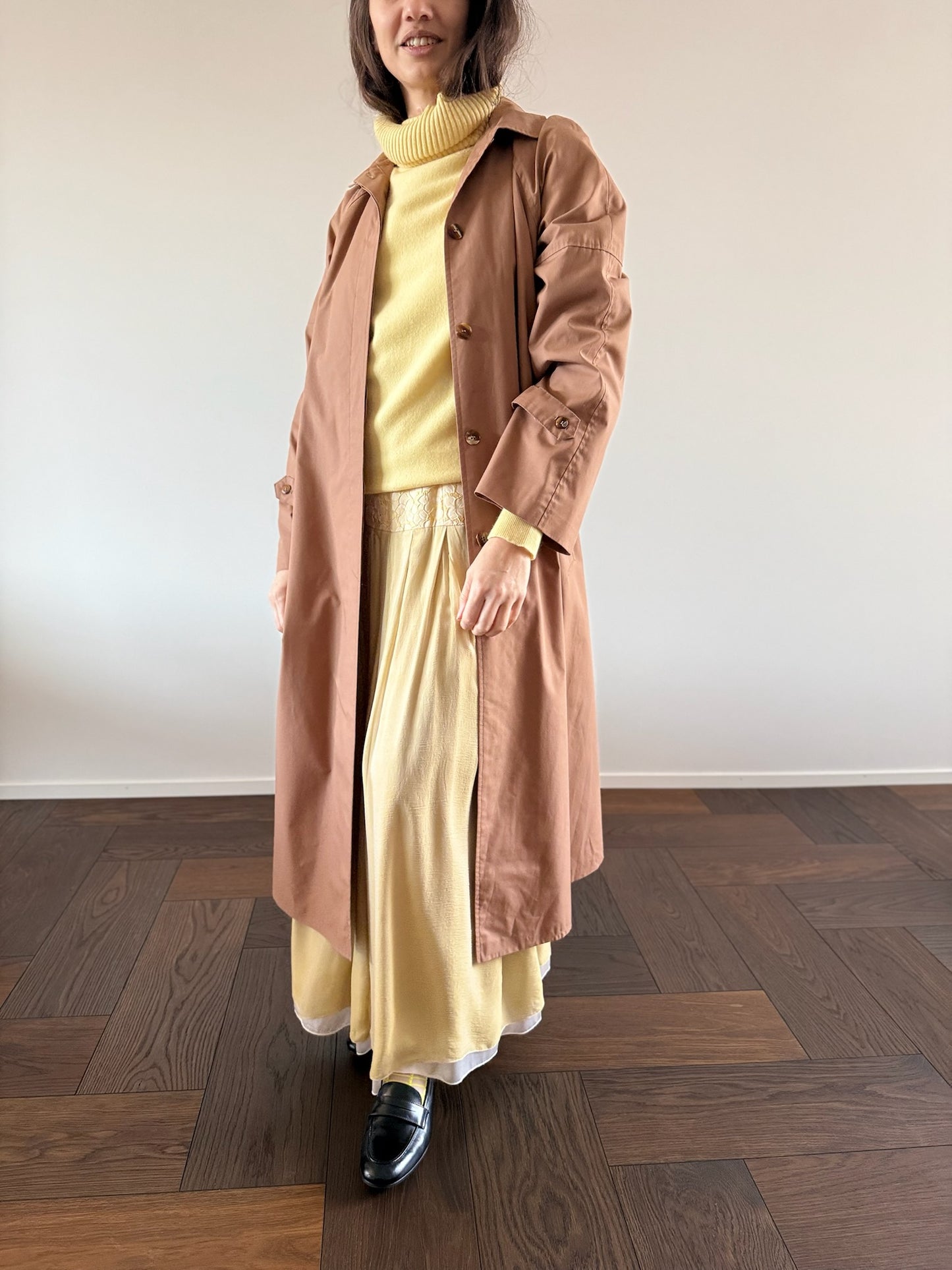 VINTAGE Drop Waist Silk Dress