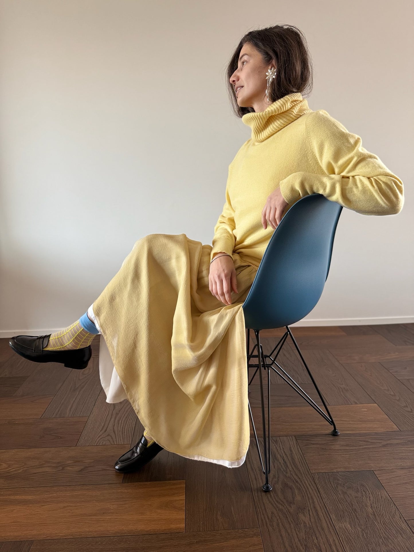 VINTAGE Drop Waist Silk Dress