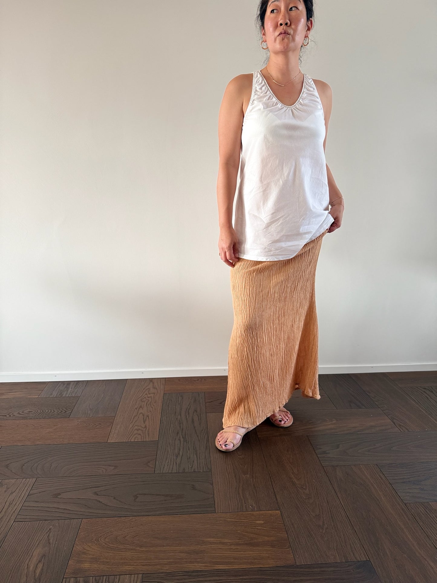 SAVANNAH MORROW Silk Skirt