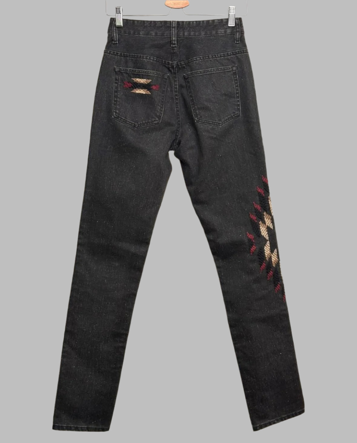 ISABEL MARANT ÉTOILE Embroidered Straight Leg Jeans