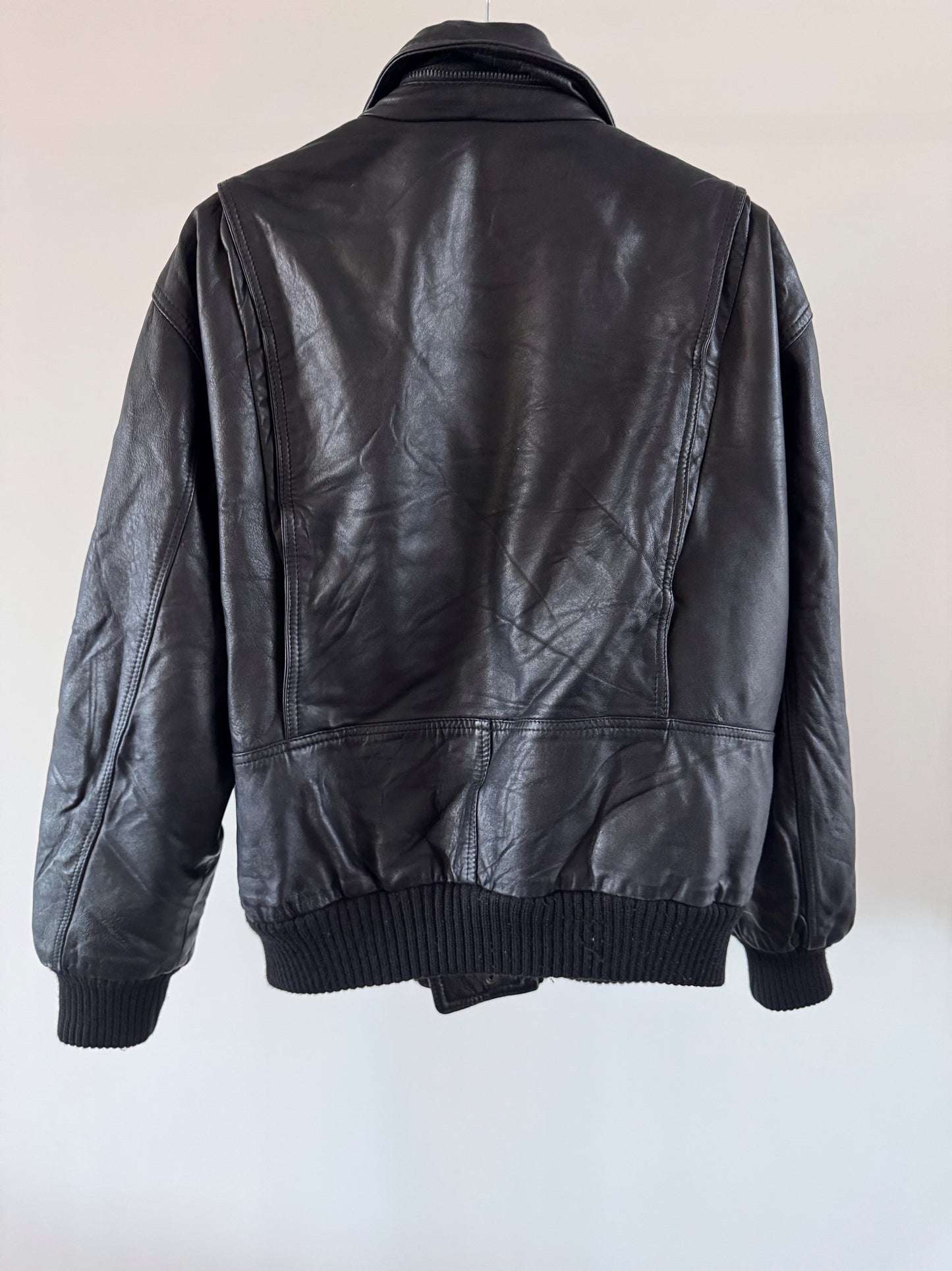 VINTAGE Leather Bomber Jacket