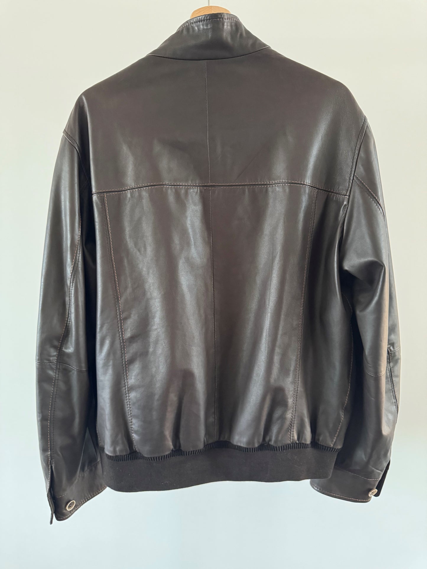 GIMO's Leather Bomber Jacket