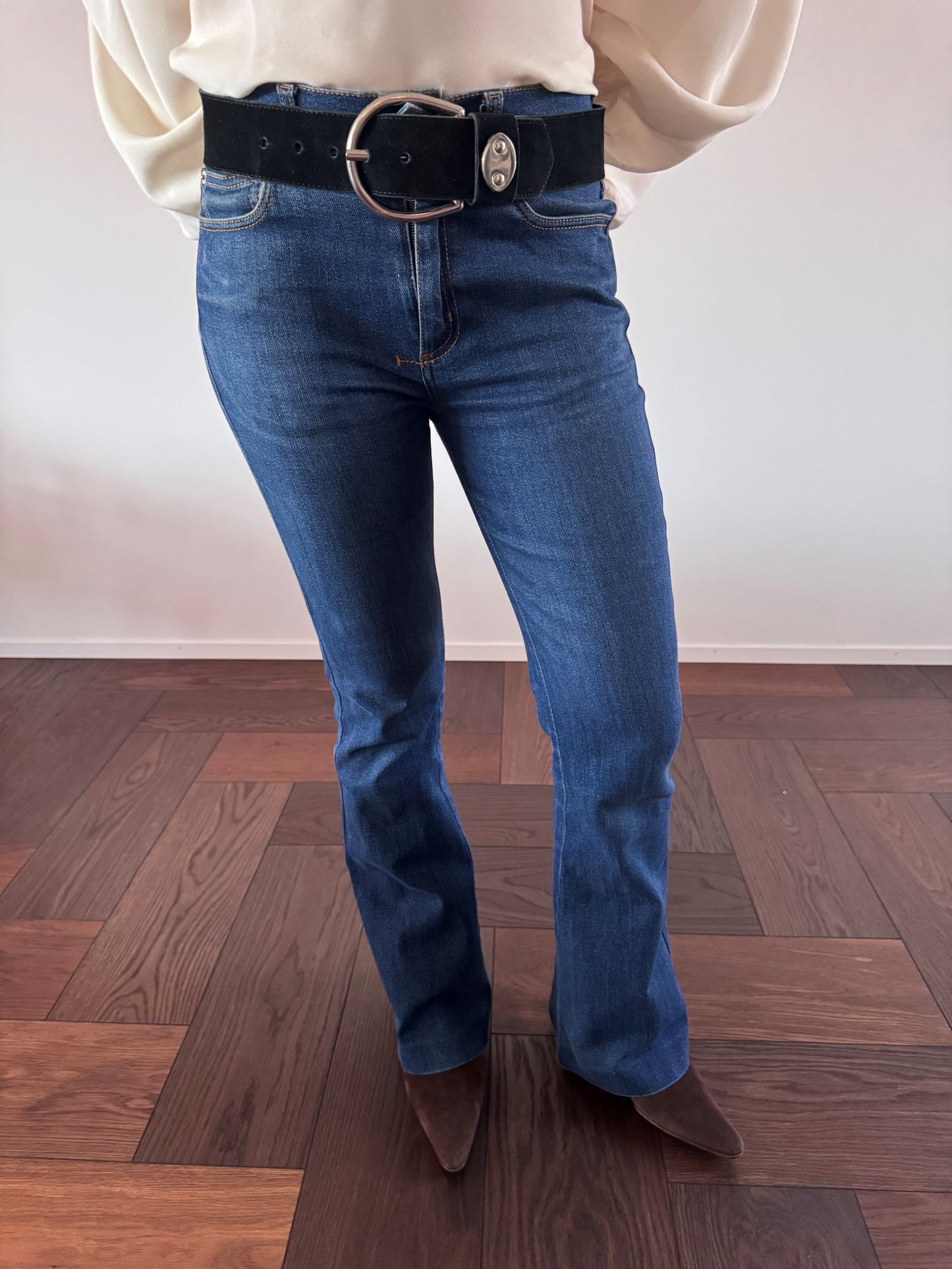 ALEXANDER MCQUEEN High-Rise Flared Jeans