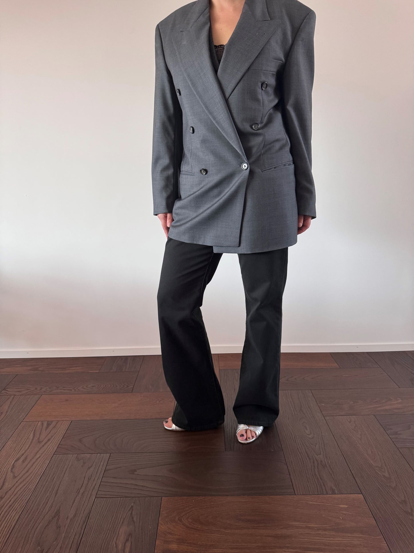 VINTAGE Wool Double-breasted Blazer