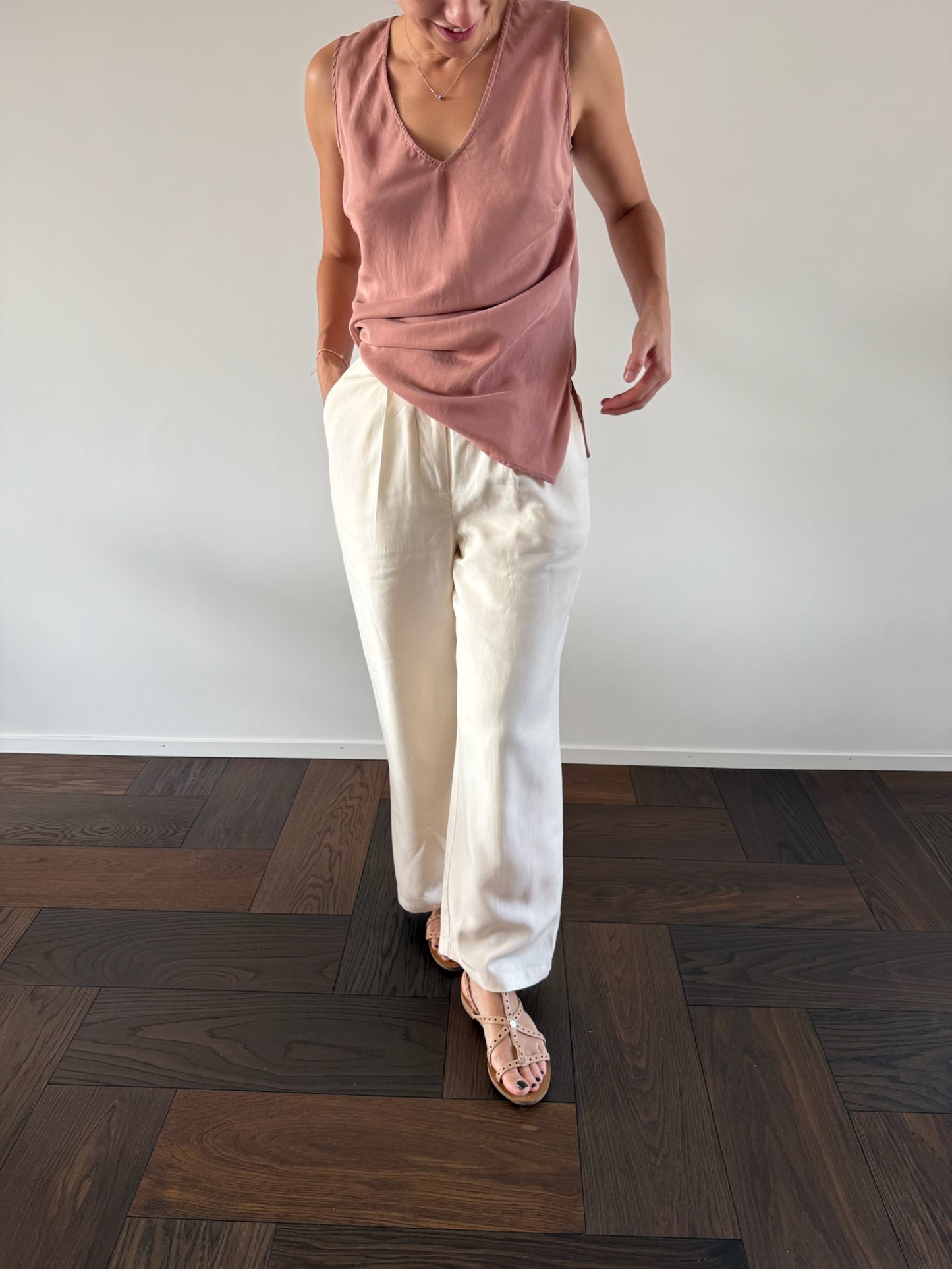 Blush Silk Top