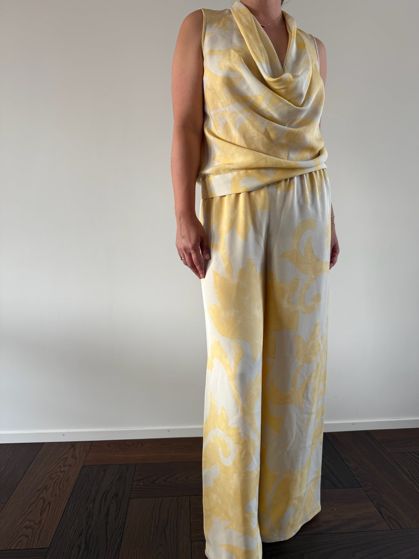 NOUVELLE COUTURE BY OSCAR ROM Silk Pants