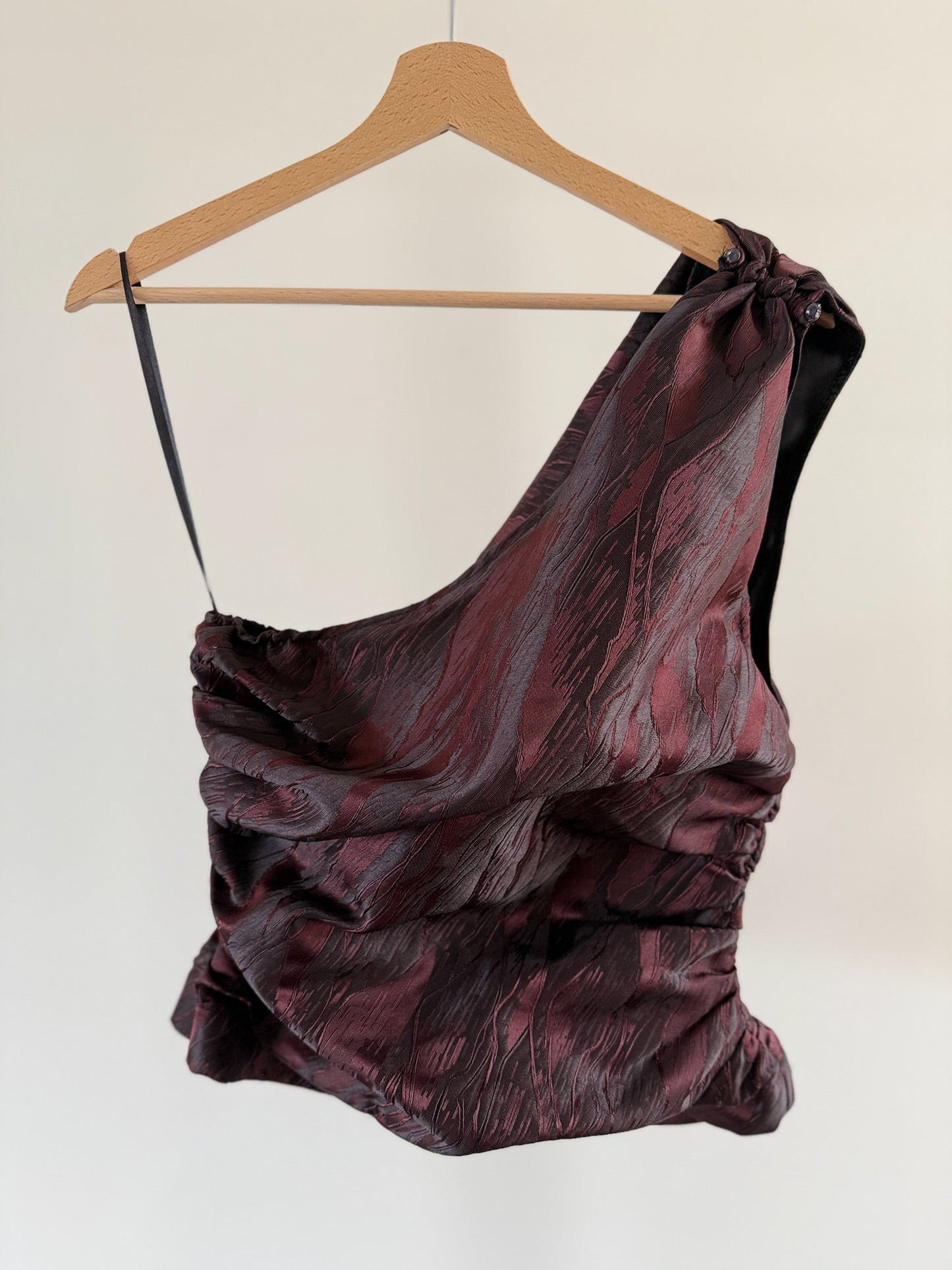 GANNI One-Shoulder Top