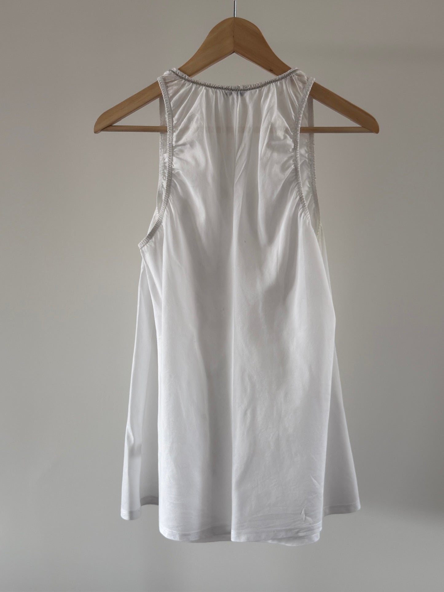 BRUNELLO CUCINELLI White Poplin Top