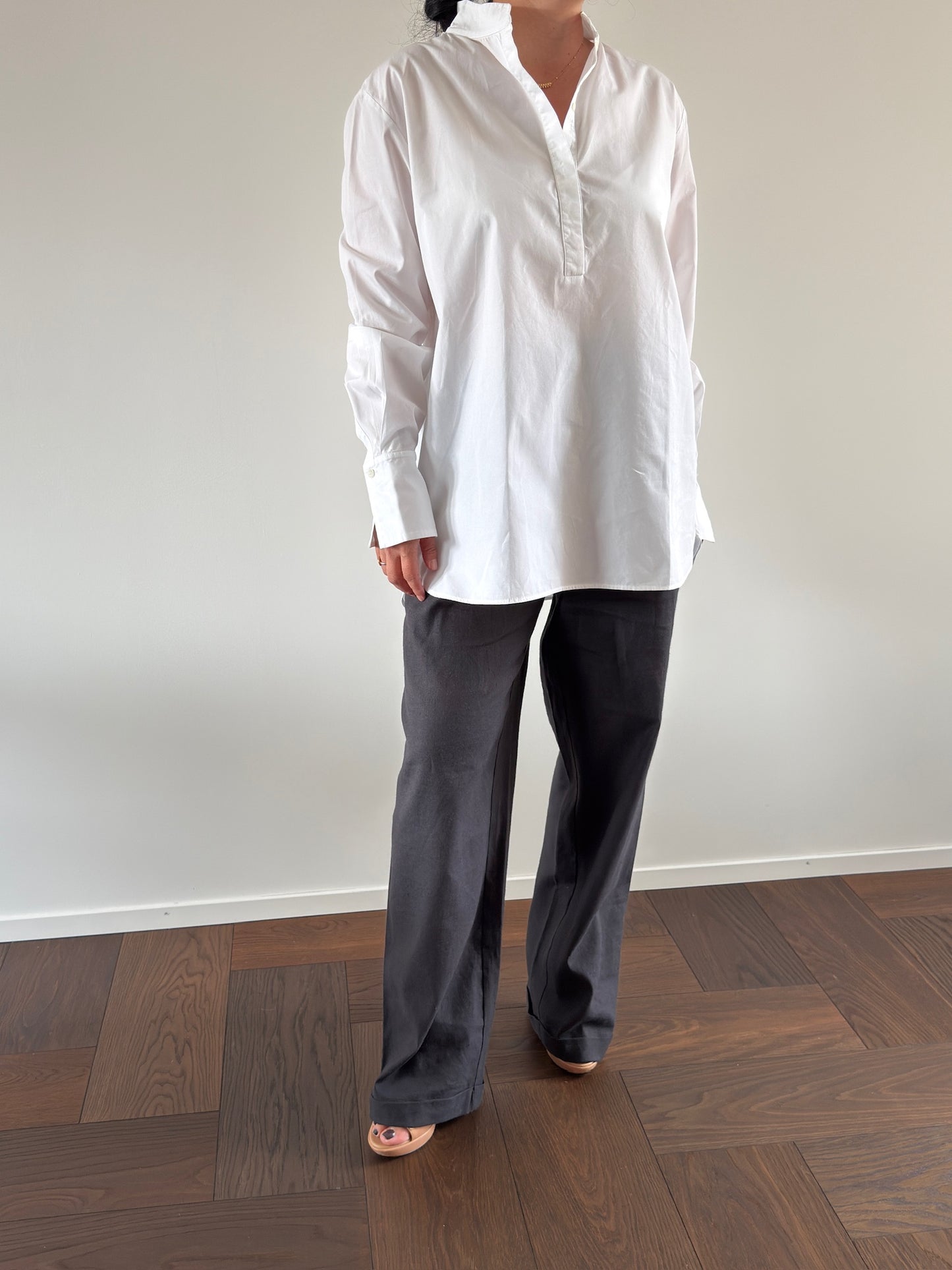 KATIA SERAFINI White Poplin Blouse