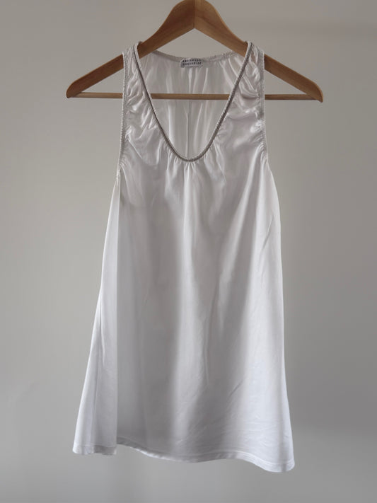 BRUNELLO CUCINELLI White Poplin Top