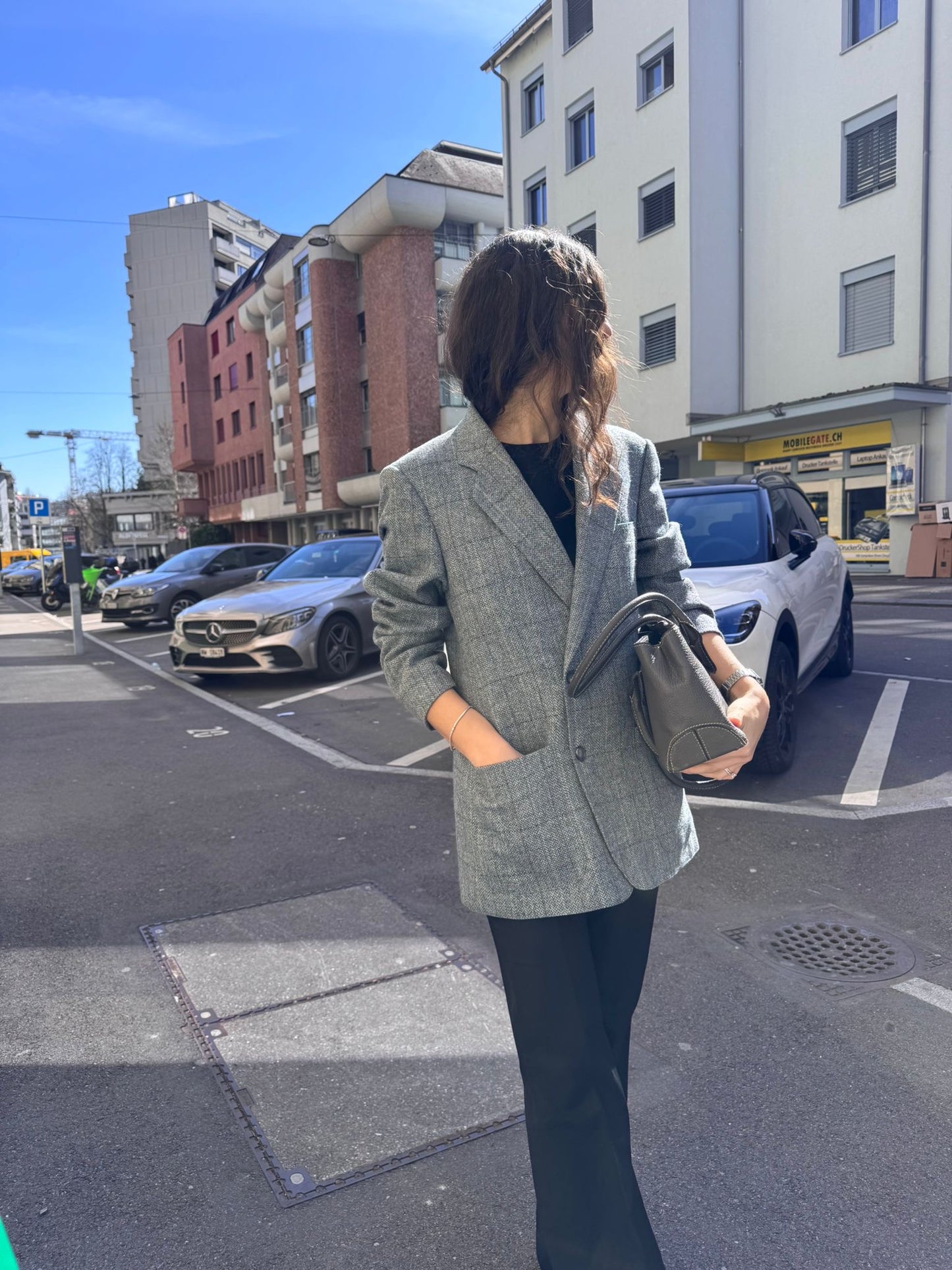 VINTAGE Wool Tweed Blazer